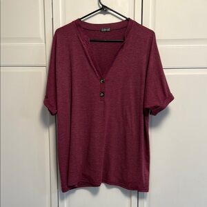 Women's Short Sleeve loose fit Tee - purple